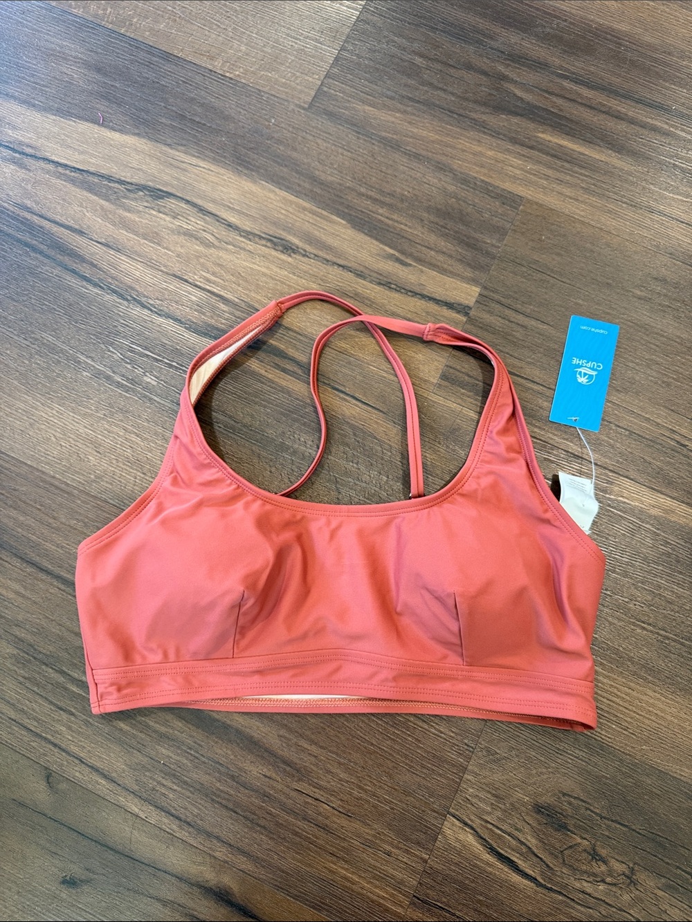 Cupshe Dusty Rose Bikini Swimsuit Top